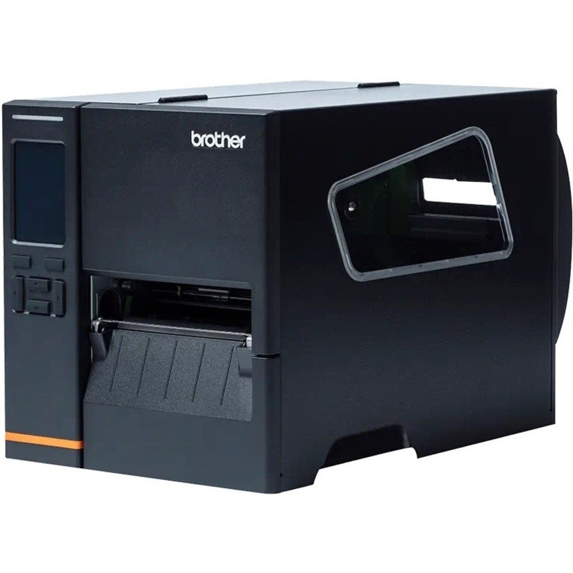 Brother TJ-4121TN Industrial Direct Thermal/Thermal Transfer Printer - Monochrome - Label Print - Fast Ethernet - USB - USB Host - Serial - Black