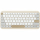 Asus Marshmallow KW100 Keyboard - Wireless Connectivity - Oat Milk