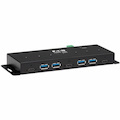 Eaton Tripp Lite Series Industrial 7-Port USB-C Hub, USB 3.x Gen 2 (10Gbps), 4x USB-A & 3x USB-C Ports, 15Kv ESD Immunity, 2Kv Surge, TAA