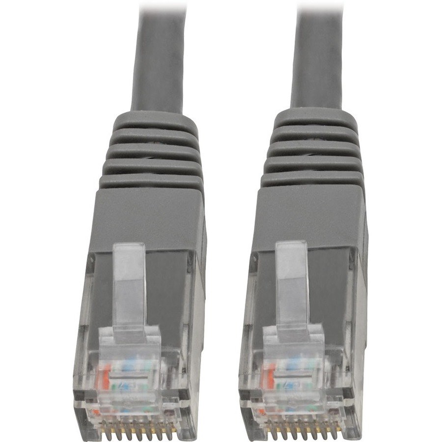 Eaton Tripp Lite Series Cat6 Gigabit Molded (UTP) Ethernet Cable (RJ45 M/M), PoE, Gray, 20 ft. (6.09 m)