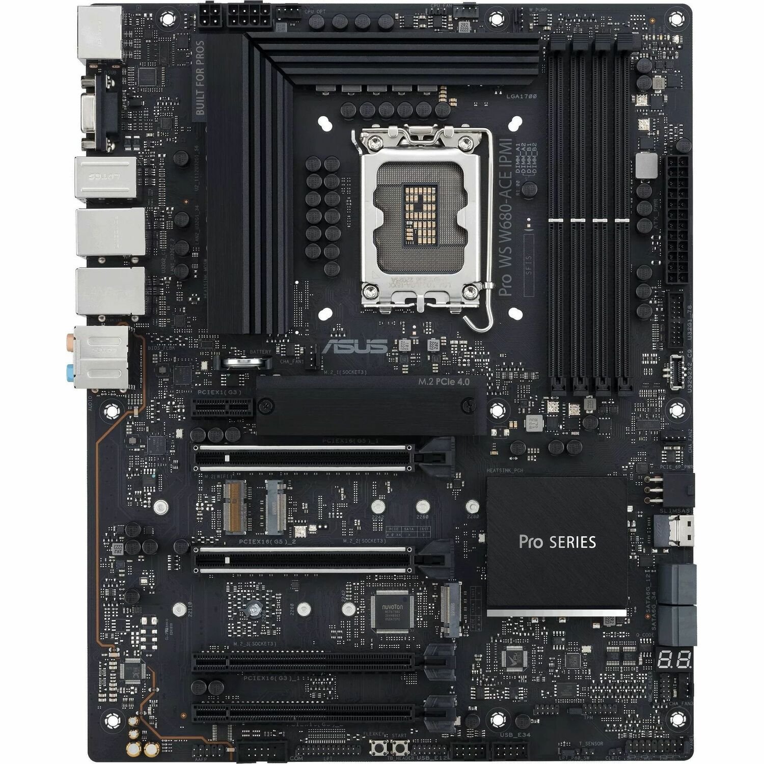 Asus Pro WS W680-ACE IPMI Workstation Motherboard - Intel W680 Chipset - Socket LGA-1700 - Intel Optane Memory Ready - ATX