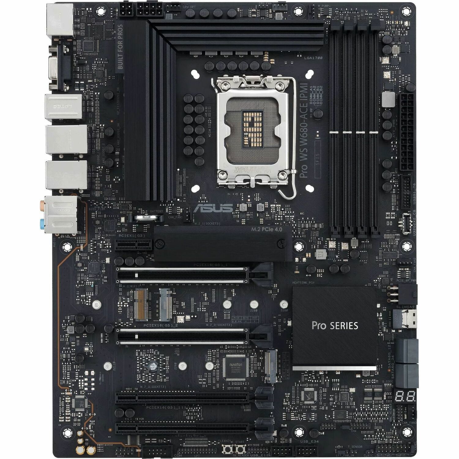 Asus Pro WS W680-ACE IPMI Workstation Motherboard - Intel W680 Chipset - Socket LGA-1700 - Intel Optane Memory Ready - ATX