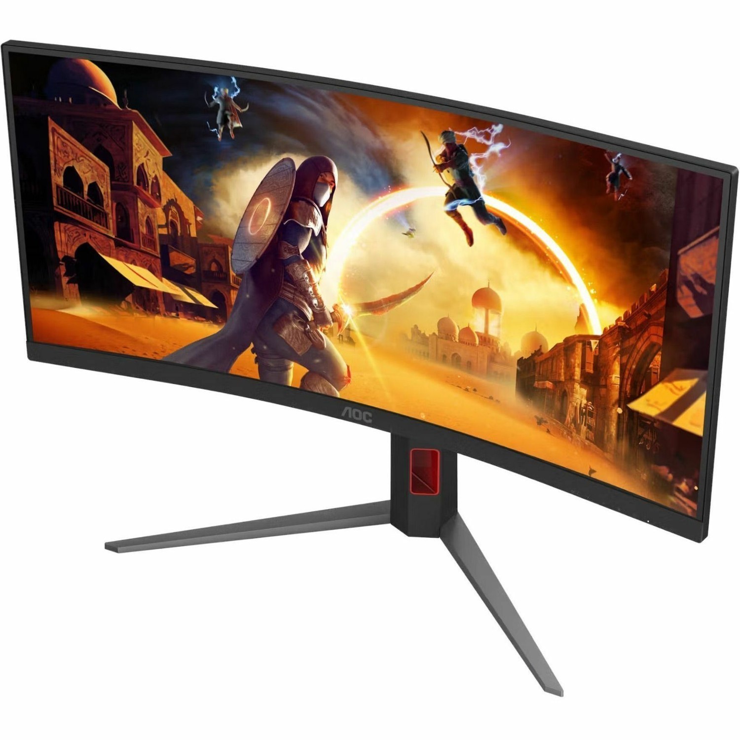 AOC CU34G4H 34" Class UW-QHD Curved Screen Gaming LED Monitor - 21:9