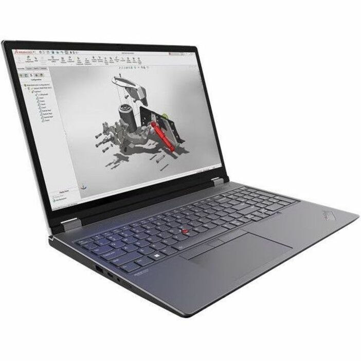 Lenovo ThinkPad P16 Gen 2 21FA002PUS 16" Mobile Workstation - WQXGA - Intel Core i7 13th Gen i7-13850HX - vPro Technology - 16 GB - 512 GB SSD - English Keyboard - Villi Black, Storm Gray