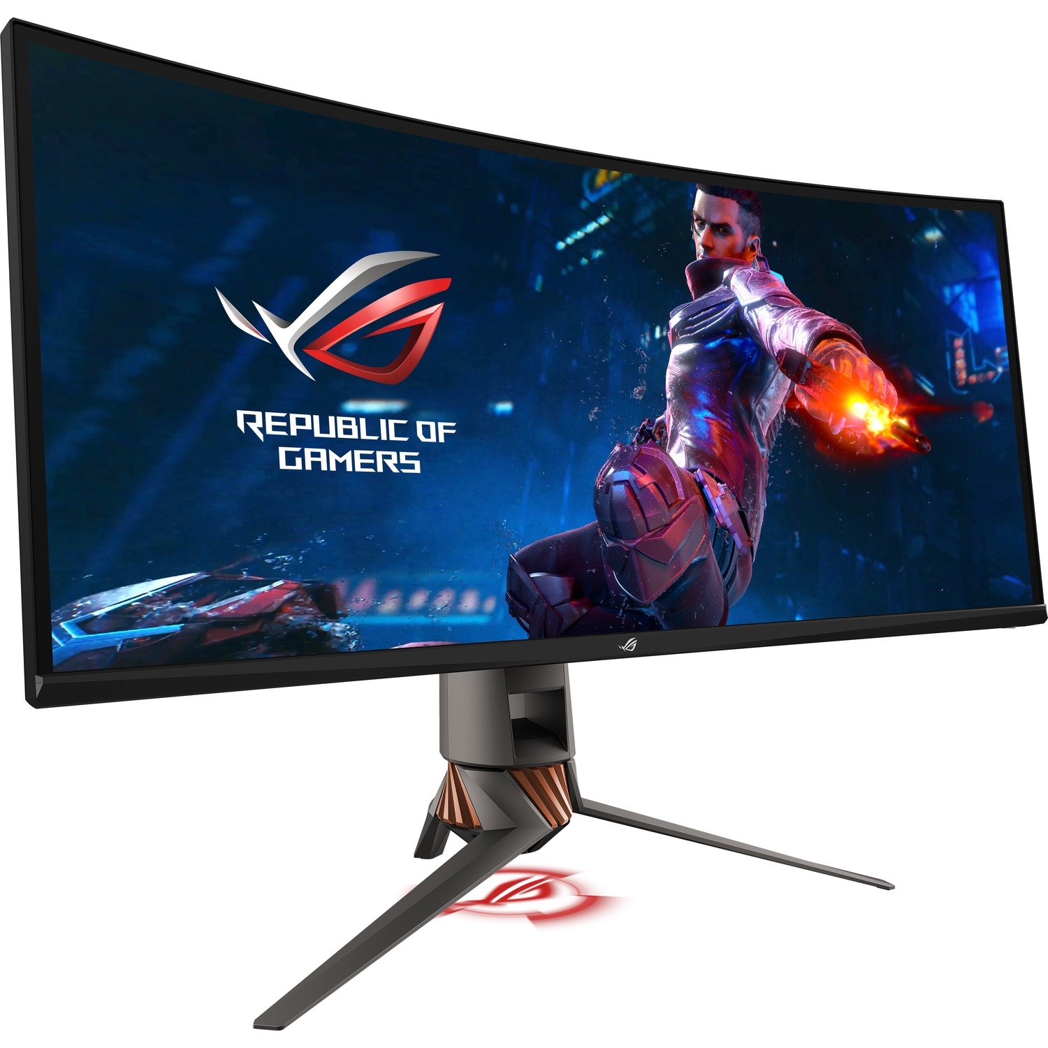 Asus ROG Swift PG349Q 34" Class UW-QHD Curved Screen Gaming LCD Monitor - 21:9 - Plasma Copper, Armor Titanium, Black, Anthracite