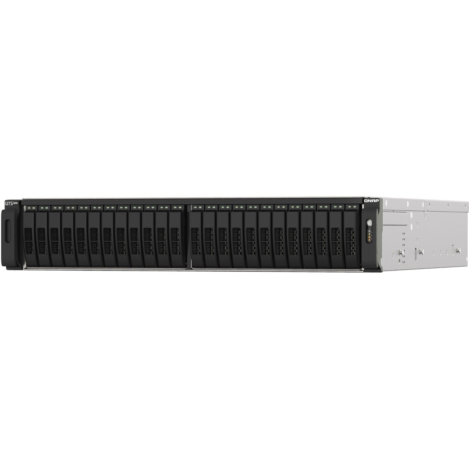 QNAP TS-H2490FU-7302P-256G 24 x Gesamtzahl Einsch&uuml;be SAN/NAS-Speichersystem - 5 GB Größe Flash-Speicher - AMD EPYC 7302P Hexadeca-Core 3 GHz - 256 GB RAM - DDR4 SDRAM - 2U Rackmontage