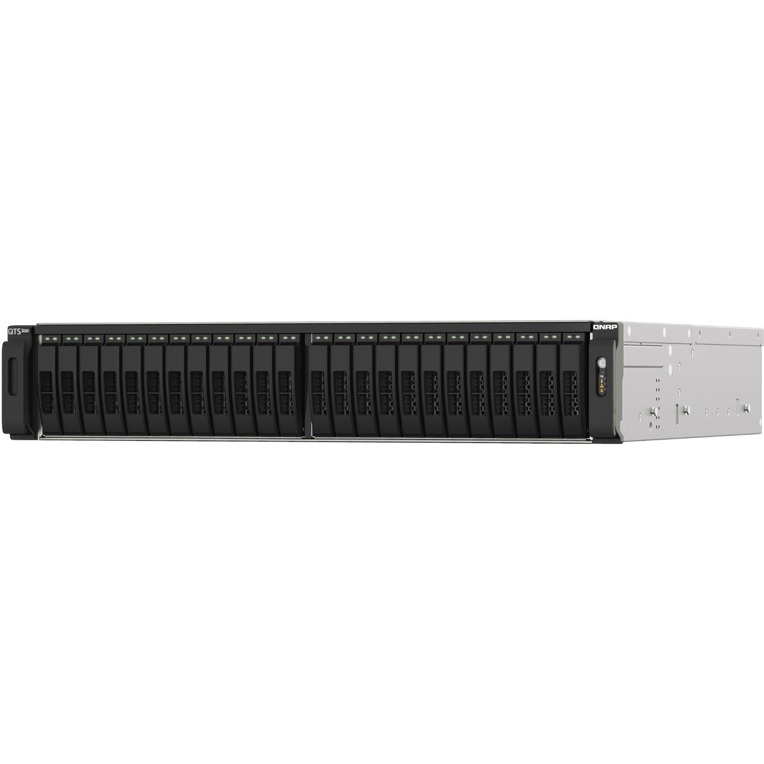 QNAP TS-H2490FU-7302P-256G 24 x Total Bays SAN/NAS Storage System - 5 GB Flash Memory Capacity - AMD EPYC 7302P Hexadeca-core (16 Core) 3 GHz - 256 GB RAM - DDR4 SDRAM - 2U Rack-mountable
