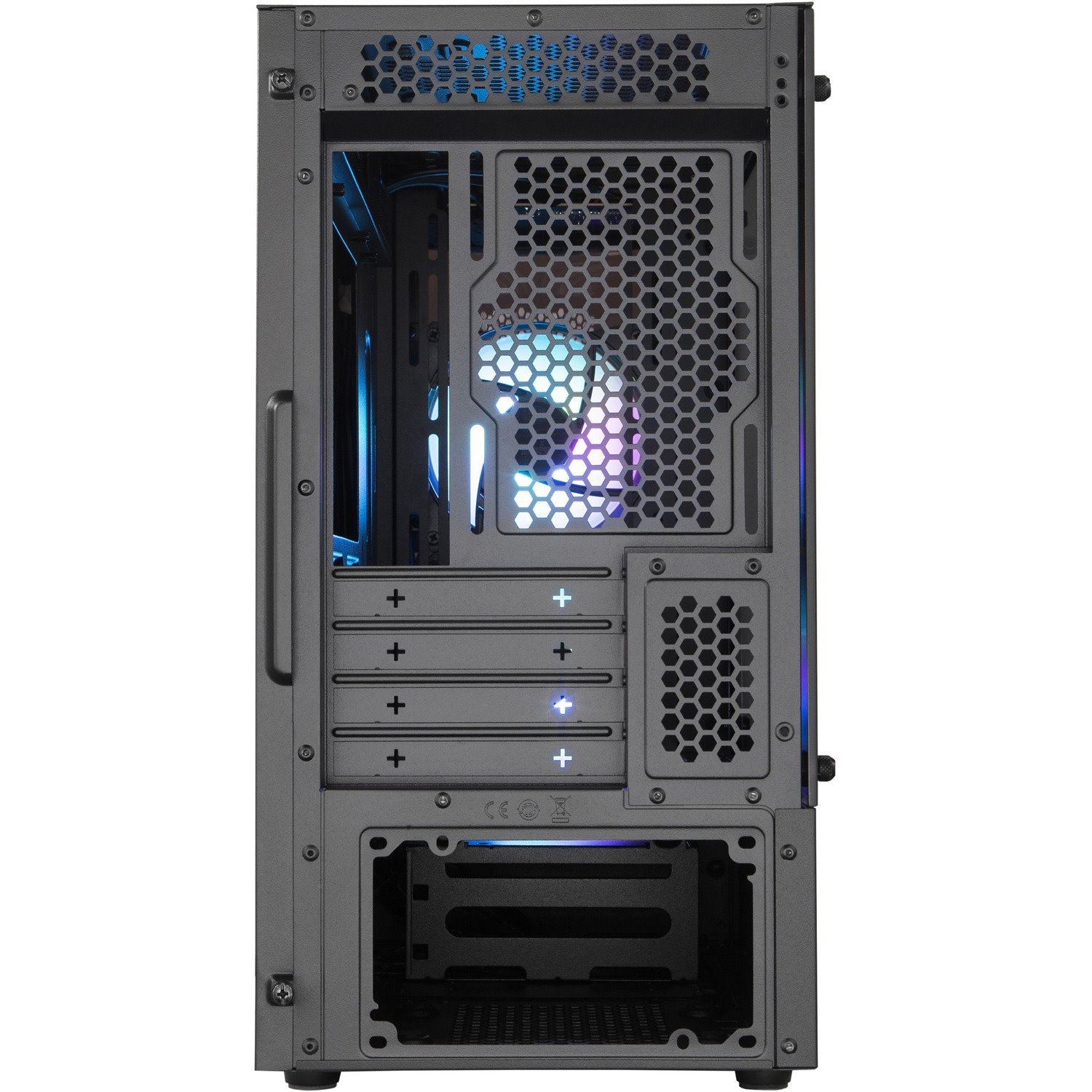 Cooler Master MasterBox MCB-B320L-KGNN-S02 Computer Case - Micro ATX, Mini ITX Motherboard Supported - Mini-tower - Plastic, Mesh, Tempered Glass - Black