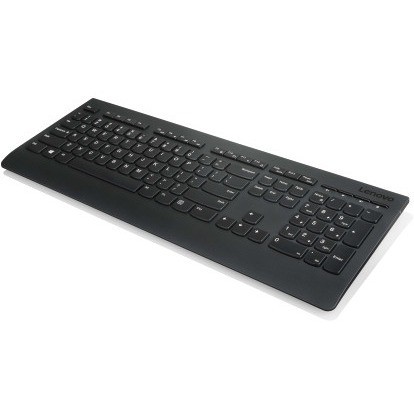 Lenovo Professional Toetsenbord - Draadloos Verbinding - USB Interface - Belgisch, Frans - AZERTY indeling - Zwart
