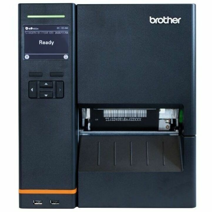Brother TJ-4620TN Industrial, Manufacturing, Laboratory, Transportation & Logistic, Warehouse Direct Thermal/Thermal Transfer Printer - Monochrome - Desktop - Label Print - Fast Ethernet - USB - USB Host - Serial - Black
