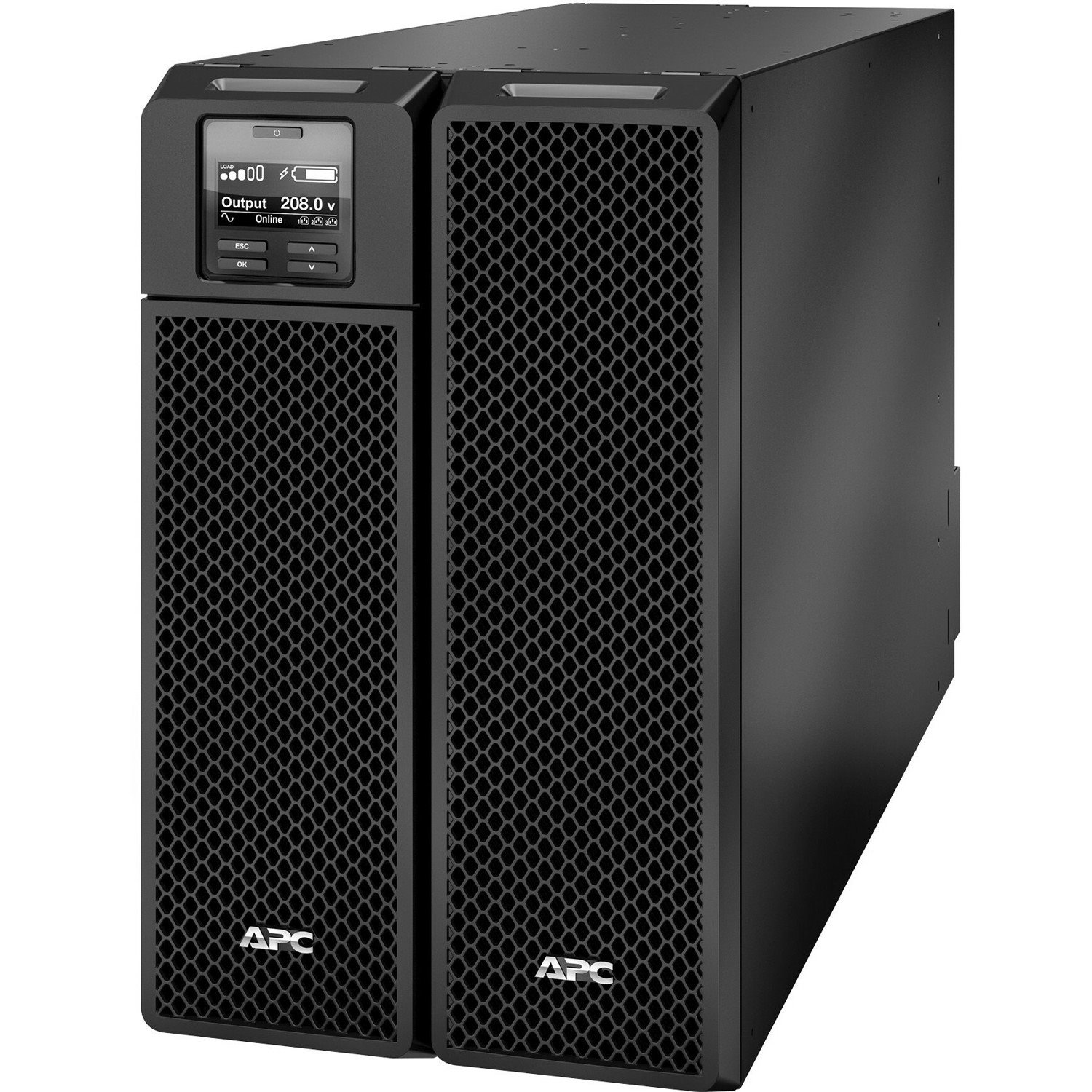 [TAA] APC Smart-UPS On-Line, 10kVA/10kW, Rack/Tower, 208V, 4x L6-20R+2x L6-30R NEMA outlets, Network Card+SmartSlot, Extended runtime, W/O rail kit, TAA