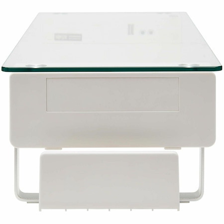 Eaton Tripp Lite Series Monitor Riser for Desk - Height Adjustable, Glass Top, USB and Audio Ports