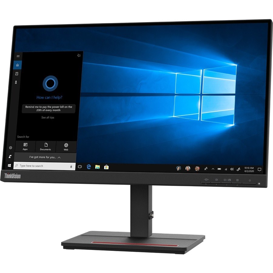 Lenovo ThinkVision S24e-20 24" Class Full HD LCD Monitor - 16:9 - Raven Black