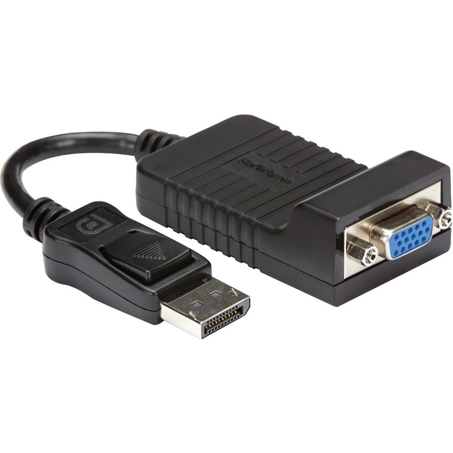 StarTech.com DisplayPort to VGA Adapter, Active DP to VGA Converter, 1080p Video DP to VGA Monitor Dongle, Latching DP Connector, Durable