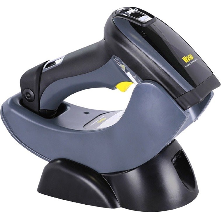 Wasp WWS750 Handheld Barcode Scanner - Wireless Connectivity - Black, Yellow