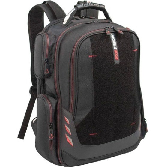 Mobile Edge Core Carrying Case (Backpack) for 17.3" Apple iPad Notebook - Black, Red