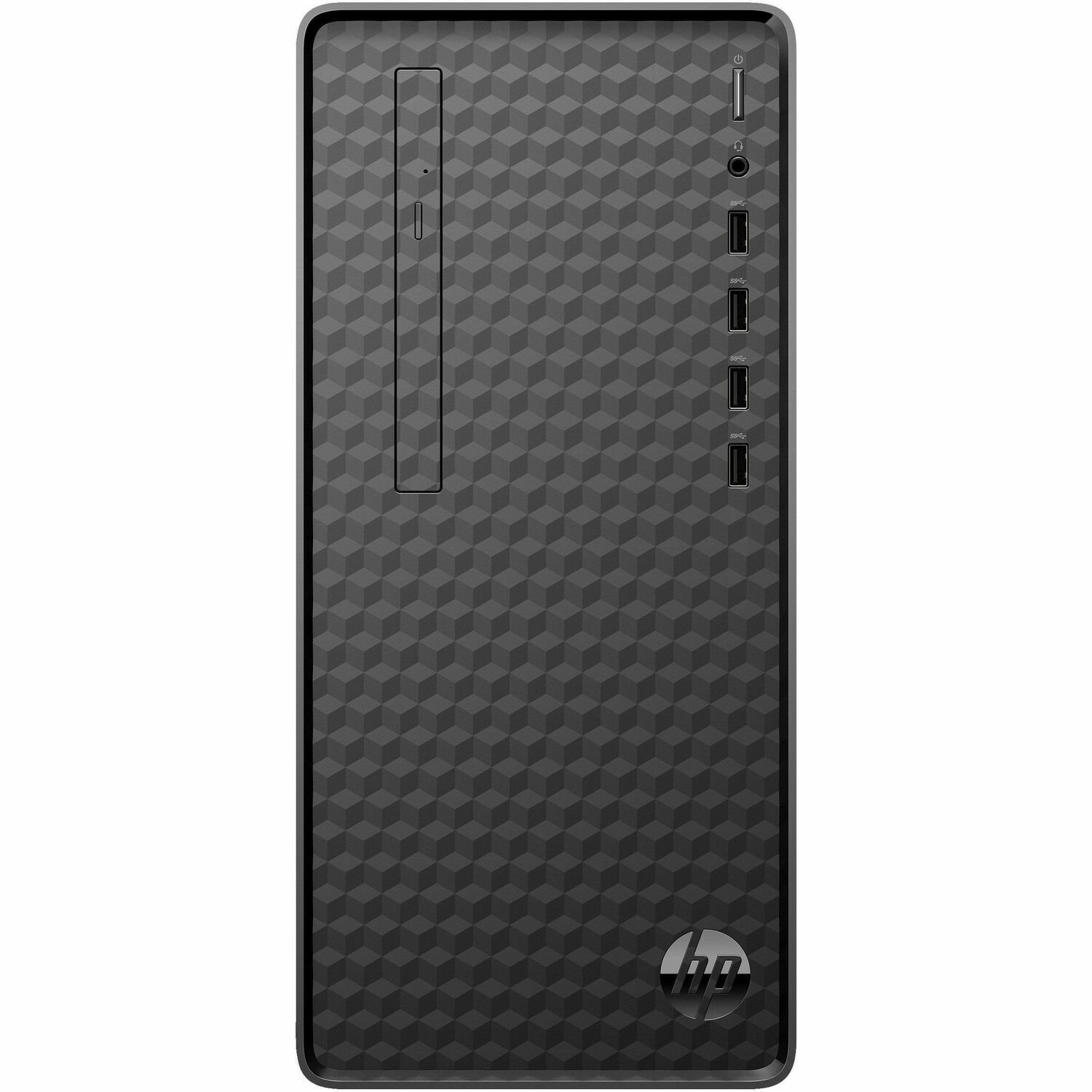 HP M01-F3000a M01-F3011na Desktop Computer - AMD Ryzen 5 5600G - 8 GB - 256 GB SSD - Dark Black