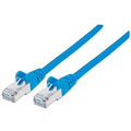 Network Patch Cable, Cat6A, 1m, Blue, Copper, S/FTP, LSOH / LSZH, PVC, RJ45, Gold Plated Contacts, Snagless, Booted, Lifetime Warranty, Polybag