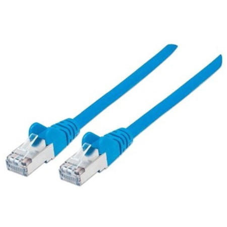 Network Patch Cable, Cat6A, 1m, Blue, Copper, S/FTP, LSOH / LSZH, PVC, RJ45, Gold Plated Contacts, Snagless, Booted, Lifetime Warranty, Polybag