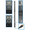 Eaton Tripp Lite Series 8.6kW 208/120V 3-Phase Basic PDU - 48 Outlets (36 C13, 6 C19, 6 5-15/20R), L21-30P Input, 6 ft. Cord, 70 in. 0U Rack