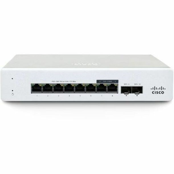 Cisco Meraki MS130 MS130-8 8 Ports Manageable Ethernet Switch - Gigabit Ethernet - 1000Base-T, 1000Base-X - White