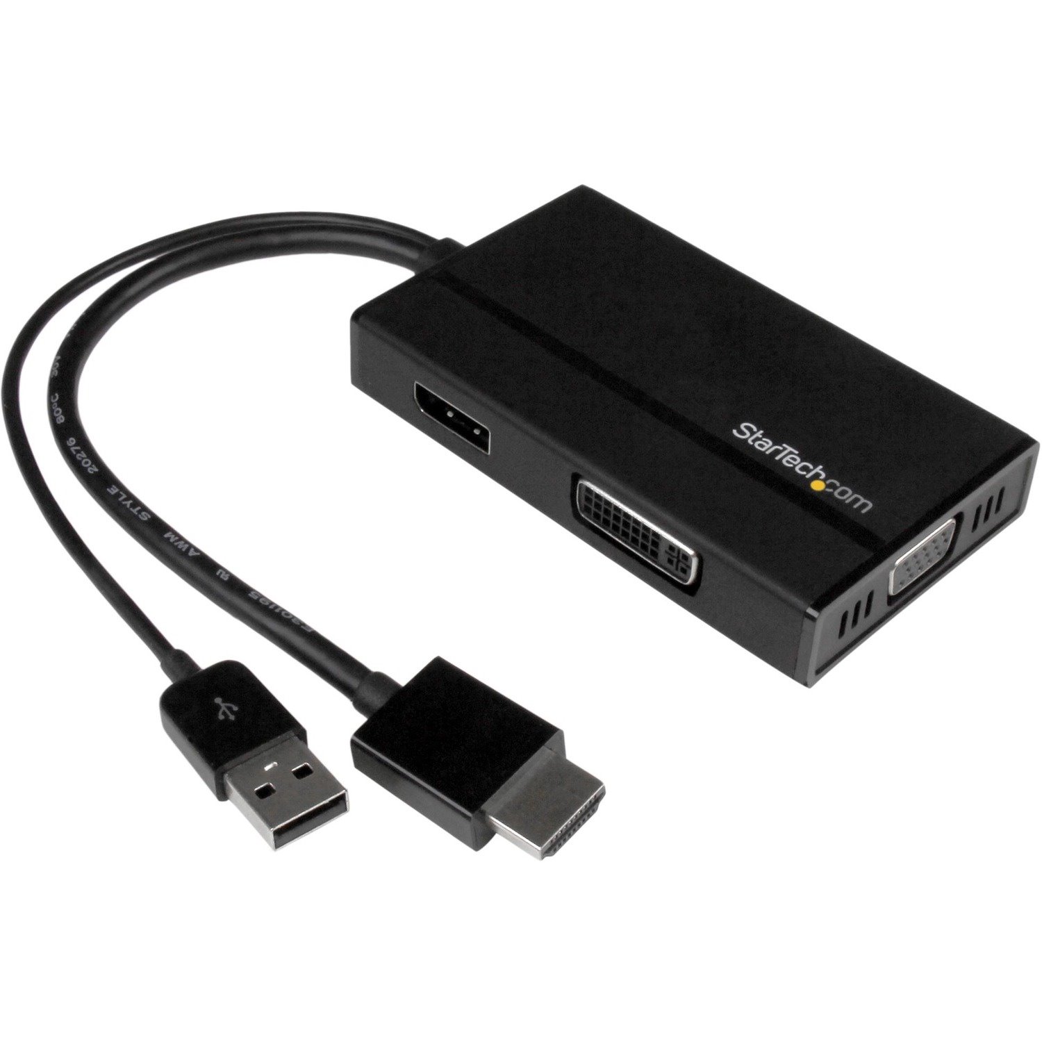 StarTech.com Travel A/V Adapter 3-in-1 HDMI to DisplayPort VGA or DVI - HDMI Adapter - 1920 x 1200