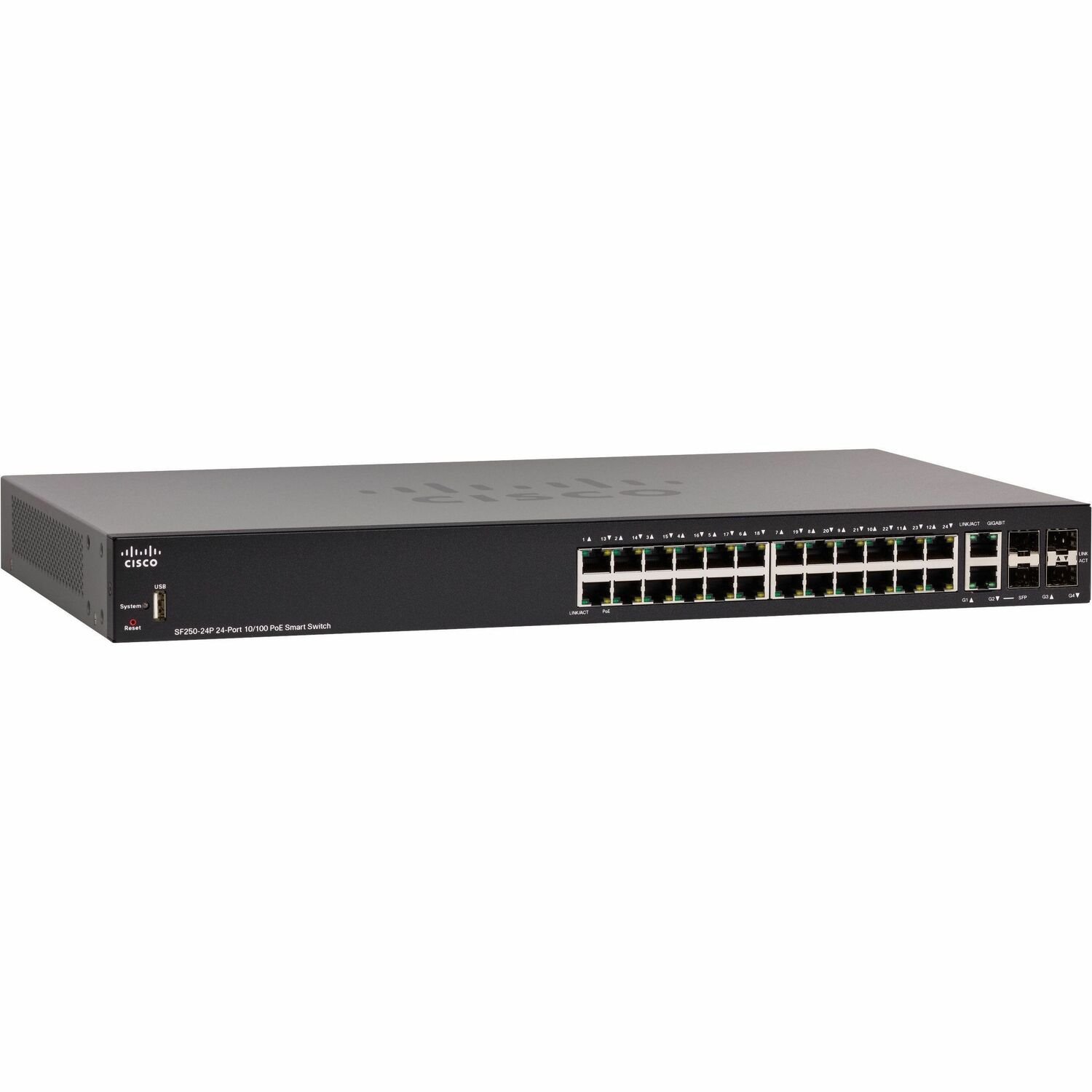 Cisco SF250-24P 24-Port 10 100 PoE Smart Switch