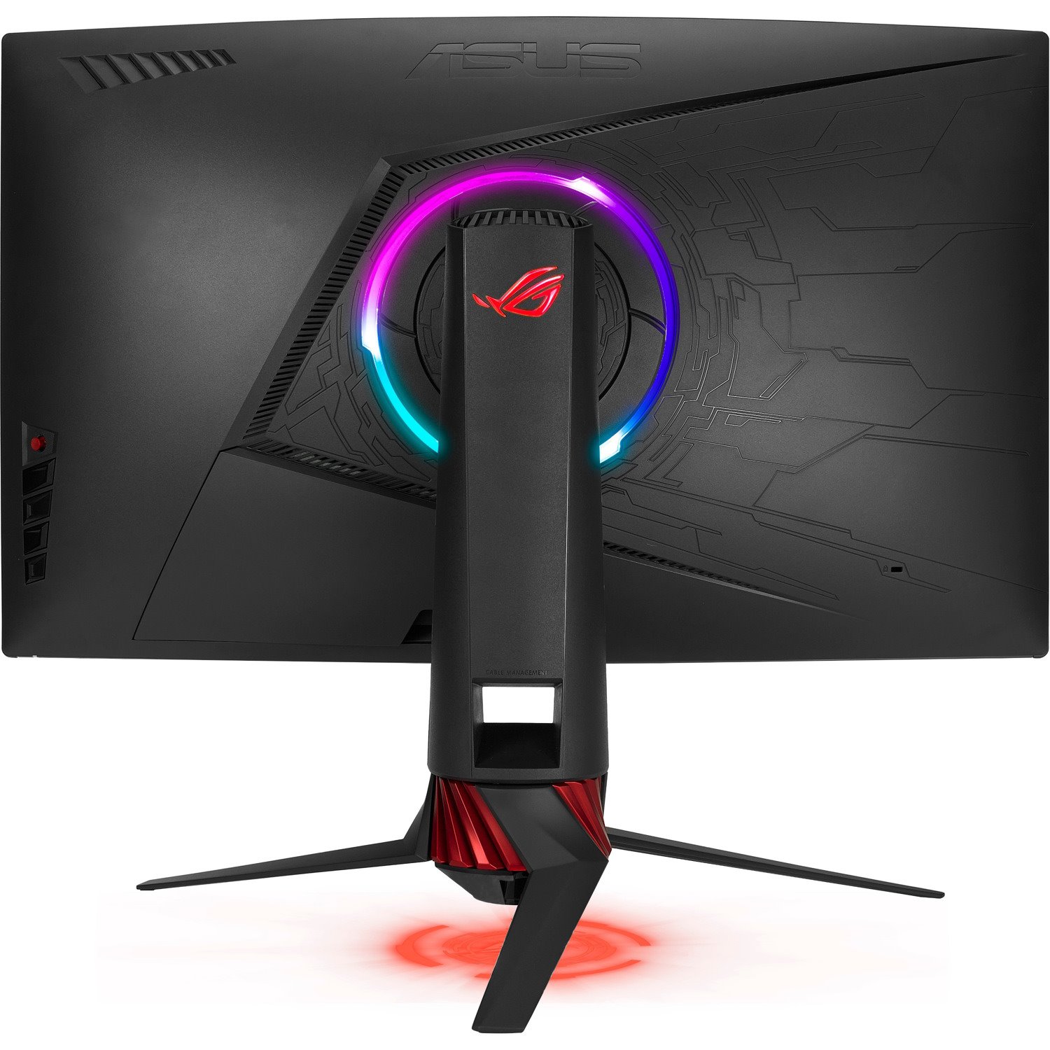 Asus ROG Strix XG32VQR WQHD Curved Screen Gaming LCD Monitor - 16:9 - Red, Dark Grey