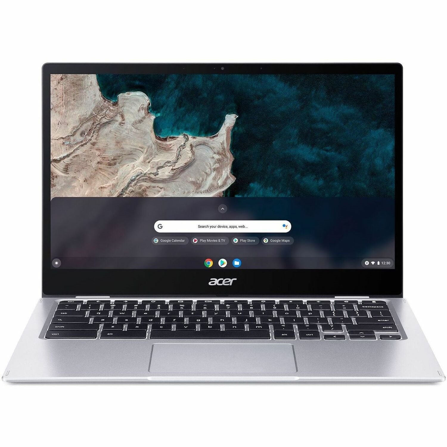 Acer Chromebook Spin 513 CP513-1H CP513-1H-S011 33.8 cm (13.3") Touchscreen Convertible 2 in 1 Chromebook - Full HD - Qualcomm Snapdragon 7c SC7180G2 - 8 GB - 64 GB Flash Memory - German Keyboard - Silver