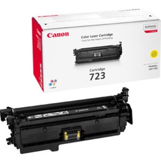 Canon No. 723 Original Laser Toner Cartridge - Yellow - 1 Pack