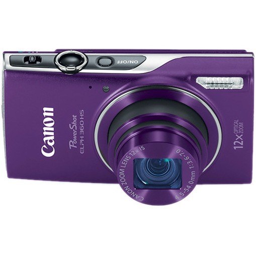 Canon PowerShot 360 HS 20.2 Megapixel Compact Camera - Purple