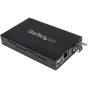 StarTech.com 1000 Mbps Gigabit Single Mode Fiber Media Converter LC 40 km