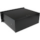 StarTech.com 4U Black Steel Storage Drawer for 19in Racks and Cabinets - 4U Black Sliding Rack Storage Drawer