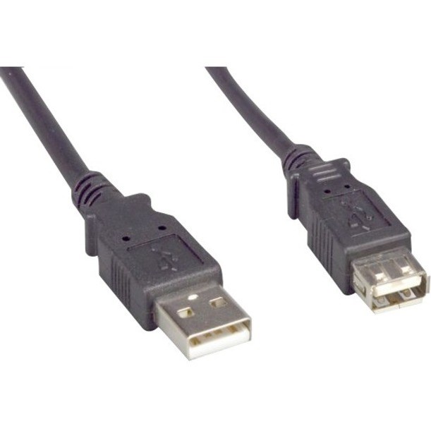 Enet Solutions Usb 2.0 A (M) To A (F) 10FT Black Cable