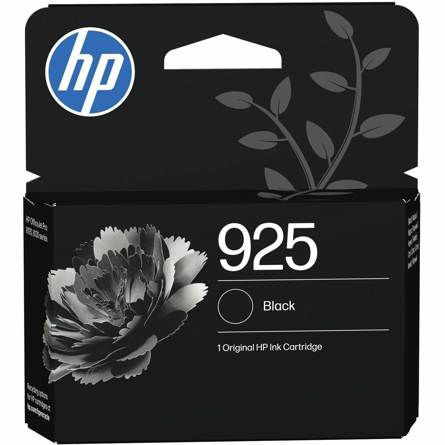 HP 925 Original Standard Yield Inkjet Ink Cartridge - Black - 1 Pack