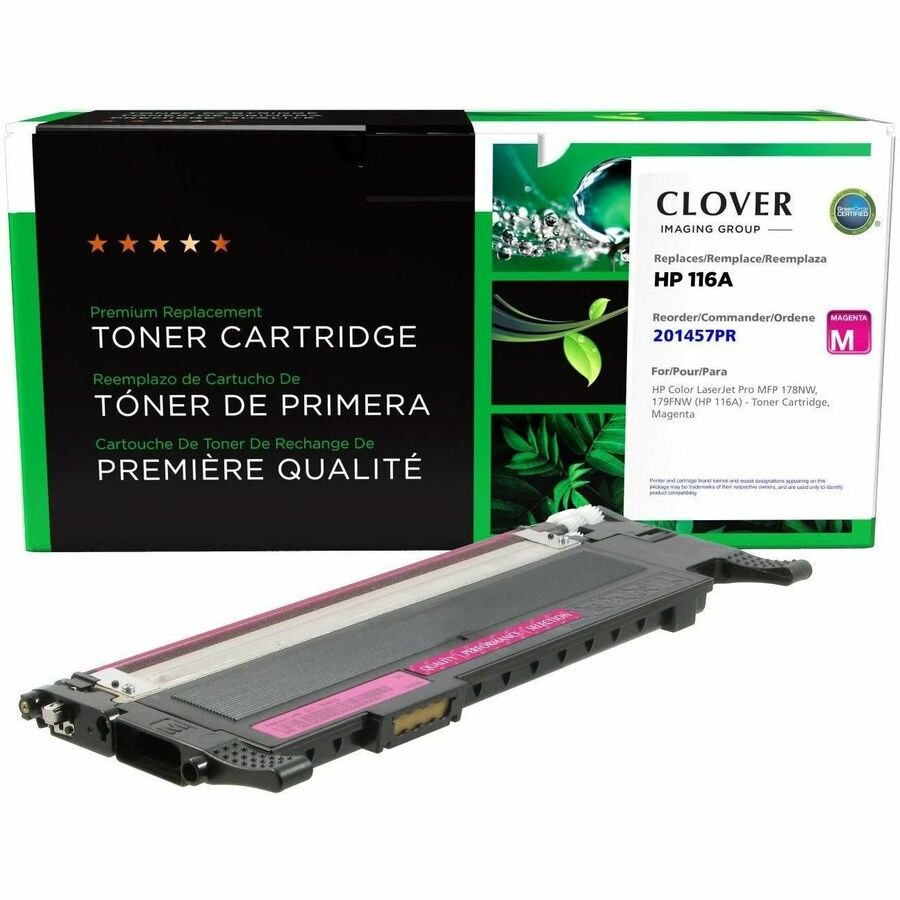 Clover Imaging Remanufactured Magenta Toner Cartridge (Reused OEM Chip) for HP 116A (HP W2063A)