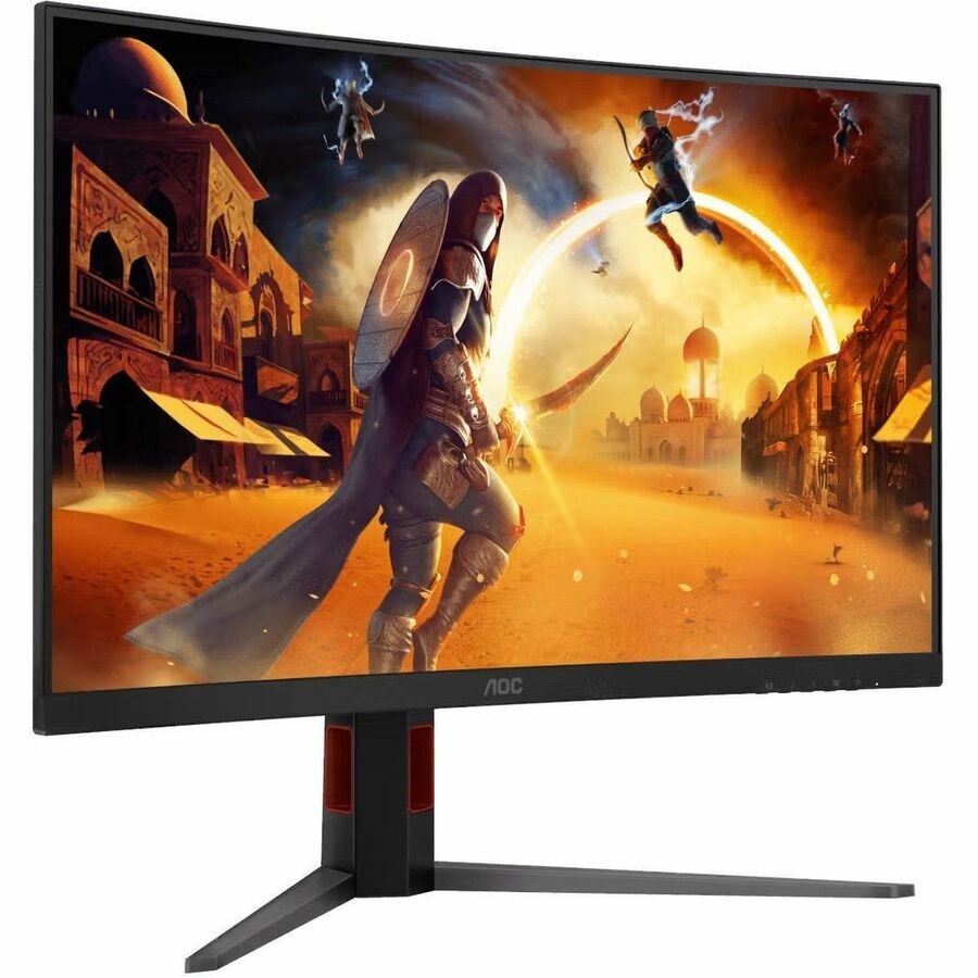Aoc CQ32G4 31.5" QHD 180Hz Curved Gaming Monitor - 2560X1440 - 0.5MS - HDR10 - DisplayPort - 1X Hdmi - Amd FreeSync Premium - Height Adjustable - 100X100 Vesa