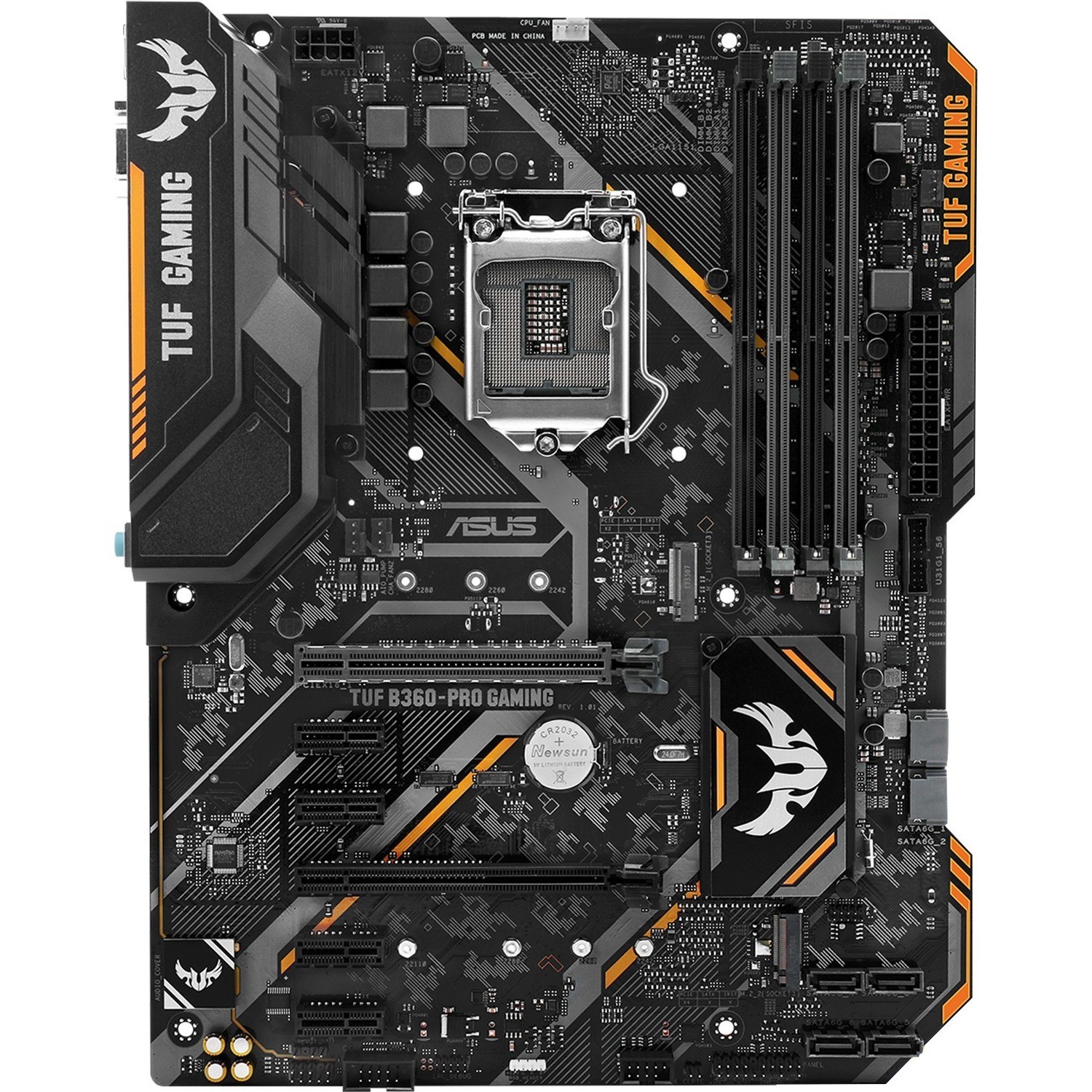 TUF B360-PRO GAMING Desktop moederbord - Intel B360 chipset - Socket H4 LGA-1151 - Intel Optane-geheugen ready - ATX