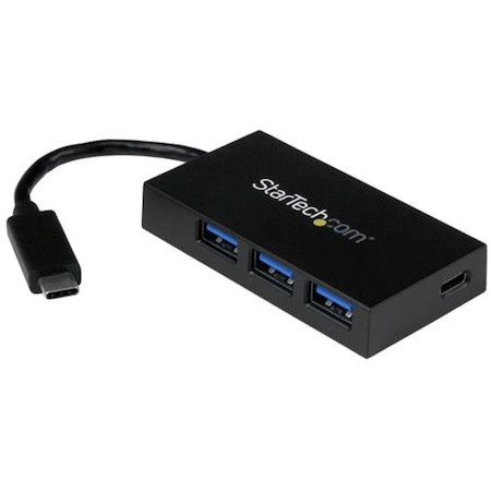 StarTech.com USB C Hub â€" 4 Port USB-C to USB-A (3x) and USB-C (1x) â€" Bus Powered USB Hub â€" USB Type C Hub â€" Port Expander