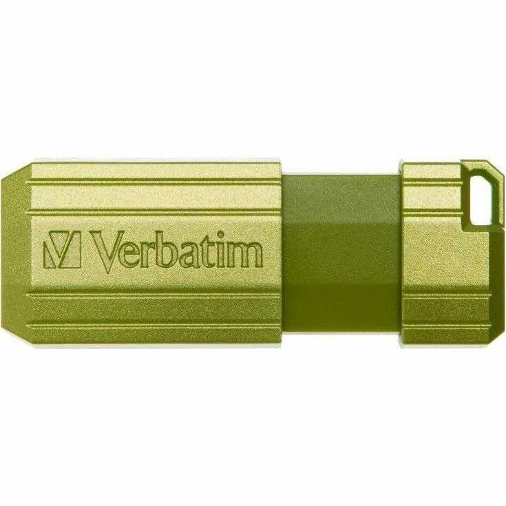 Verbatim PinStripe 32 GB USB 2.0 Type A, USB 3.2 (Gen 1) Flash Drive - Eucalyptus Green