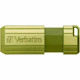 Verbatim PinStripe 32 GB USB 2.0 Type A, USB 3.2 (Gen 1) Flash Drive - Eucalyptus Green