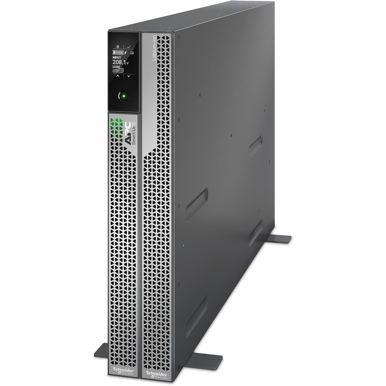 APC Smart-UPS Ultra On-Line, 5000VA, Lithium-ion, Rack/Tower 2U, 208V, 2 L6-20R + 2 L6-30R NEMA outlets, Network Card, Extended runtime, W/rail kit