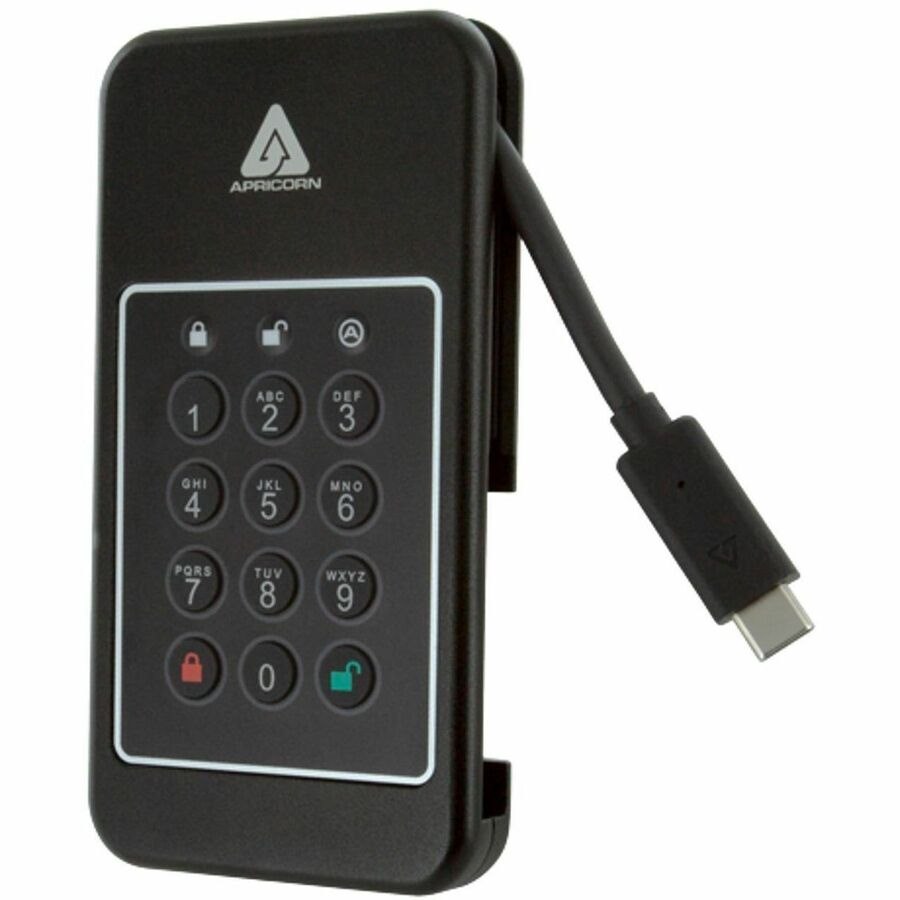 Apricorn Aegis NVX 1 TB Portable Rugged Solid State Drive - External - TAA Compliant