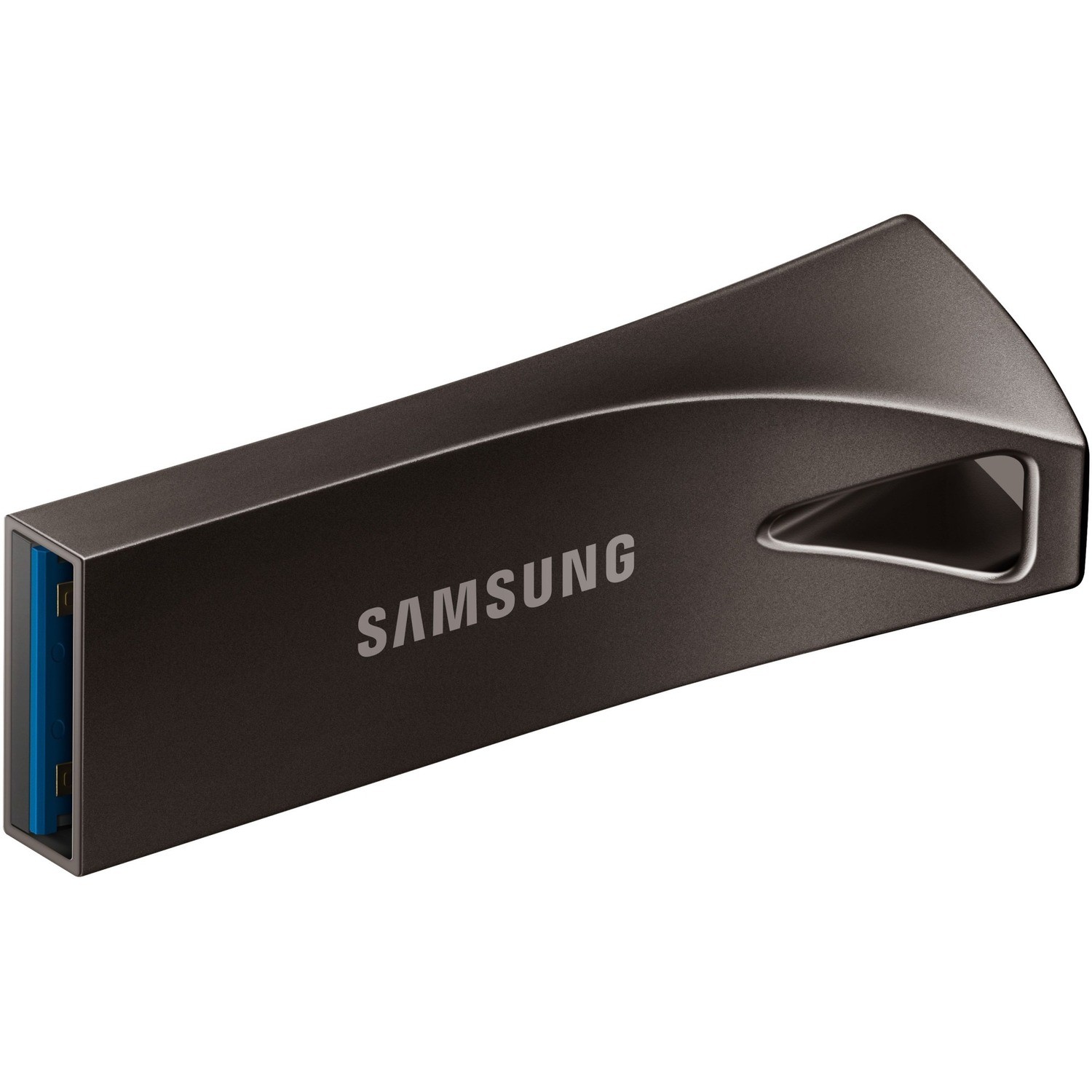 SAMSUNG (BAR PLUS) 256GB USB DRIVE, 300R/80W MB/s, USB 3.1, GREY METALLIC, 5YR WTY