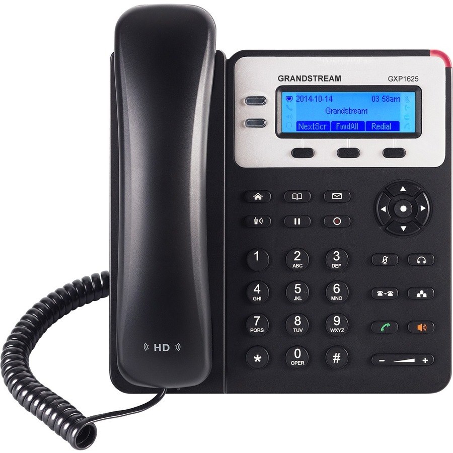 Grandstream GXP1625 IP Phone - Corded - Wall Mountable - Black