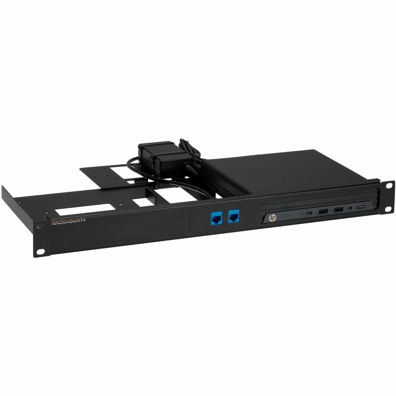 RACKMOUNT.IT 1U Rack-mountable Rackmount Kit for Rack, Computer, Power Supply - Jet Black