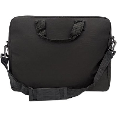 Manhattan London Laptop Bag 15.6In Black- Top Loader