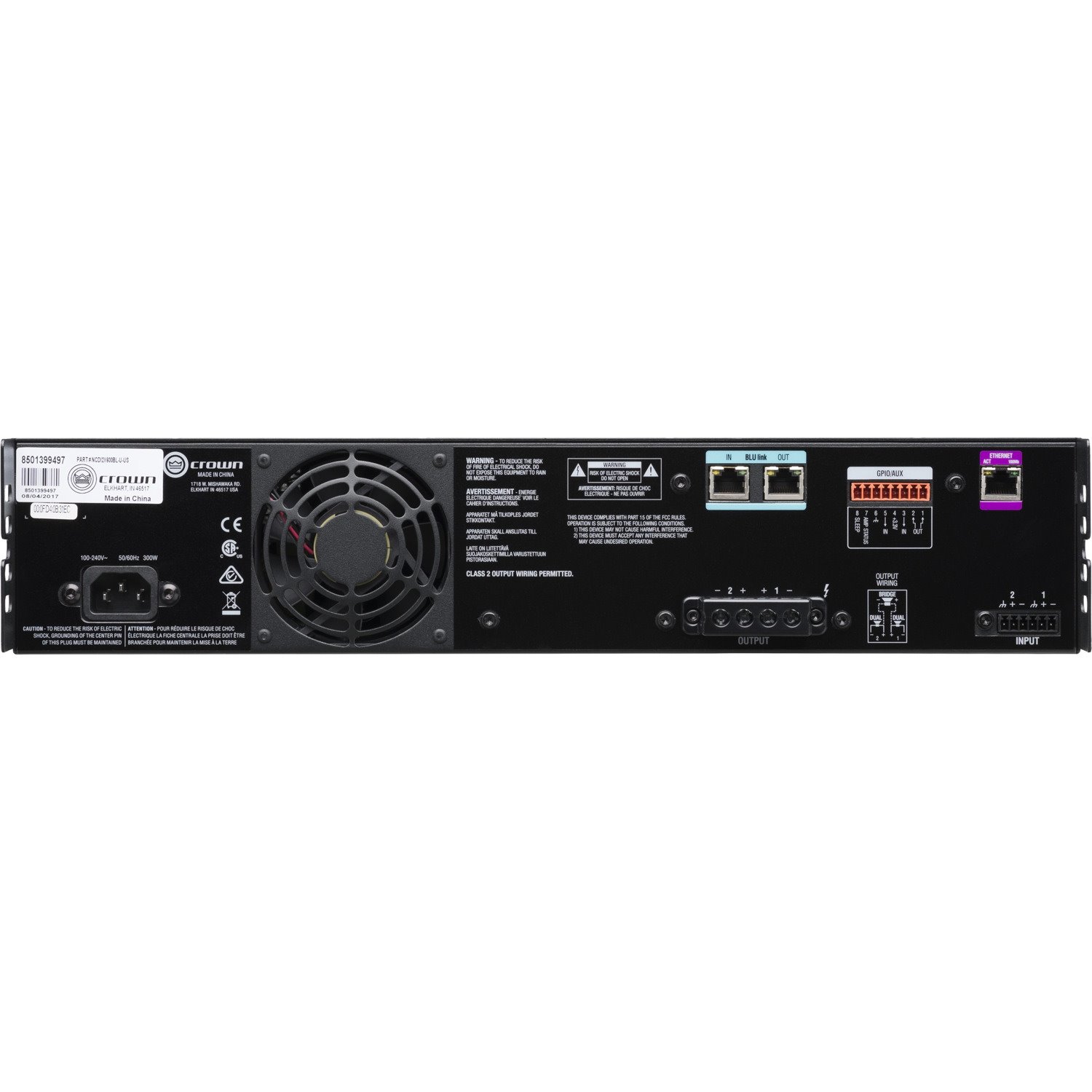 Crown CDi DriveCore 2|600BL Amplifier - 1200 W RMS - 2 Channel