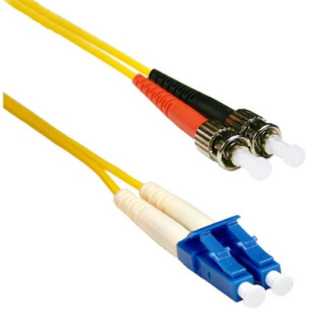 ENET 3M ST/LC Duplex Single-mode 9/125 OS1 or Better Yellow Fiber Patch Cable 3 meter ST-LC Individually Tested