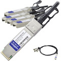AddOn Juniper Networks® QFX-QSFP28-SFP28-DAC-3M to Multiple OEM Compatible TAA Compliant 100GBase-CU QSFP28 to 4xSFP28 Direct Attach Cable (Passive Twinax, 3m)